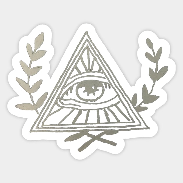 Eye of Providence Sticker by ghjura